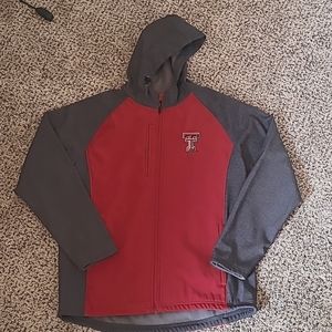 Texas Tech Softshell hooded jacket size Medium Adult unisex